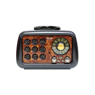 Radio Portabil Bigshot MD-1901 cu MP3 Player, FM/AM/SW, Port USB, TF Card, Bluetooth, Acumulator, Gri-Maro