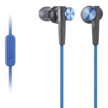 Casti In-Ear Sony MDR-XB50APL, Microfon, Extra bass, Albastru