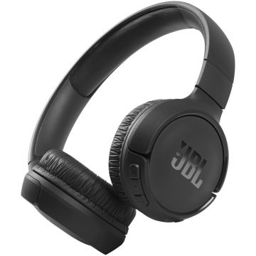 Casti audio On-Ear JBL Tune 510, Bluetooth, Asistent vocal, Multi-point, Pure Bass, Autonomie 40 ore, Negru