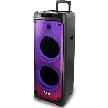 Akai Boxa portabila activa Akai Party Speaker 1010, 100 W, Bluetooth, USB, microfon, telecomanda, Negru