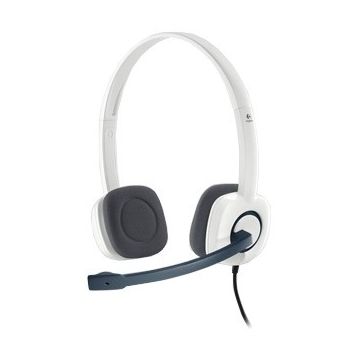 Logitech CASCA Logitech H150 Stereo Headset with Microphone, Cloud White 981-000350