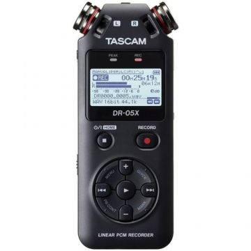 Recorder portabil Tascam DR-05X, 128 GB, USB, Negru