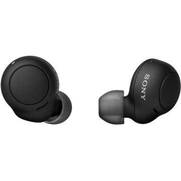Sony Casti In-Ear Sony WFC500B, True Wireless, Microfon, Bluetooth, IPX4, Autonomie 10 ore, Negru