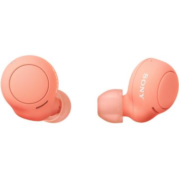 Sony Casti In-Ear Sony WFC500D, True Wireless, Microfon, Bluetooth, IPX4, Autonomie 10 ore, Portocaliu