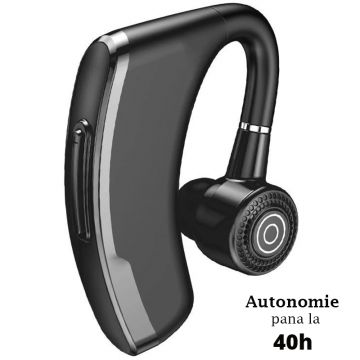 Casca profesionala V10, Bluetooth 5.2, Autonomie Mare 40 ore, Utilizare ureche stanga / dreapta, Bulk