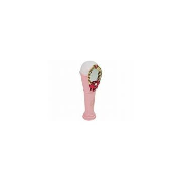 Oglinda magica karaoke roz, cu microfon si USB, pentru fetite, LeanToys, 7815
