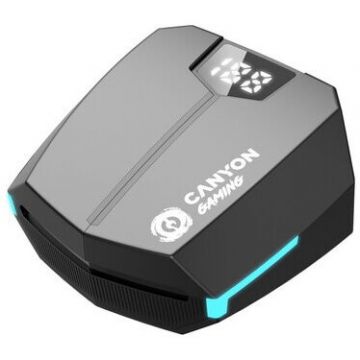 Canyon Casti True Wireless Gaming Canyon Doublebee GTWS-2, Gri, CND-GTWS2B