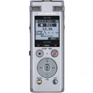 OLYMPUS Reportofon stereo Olympus DM-720, 4GB, Argintiu
