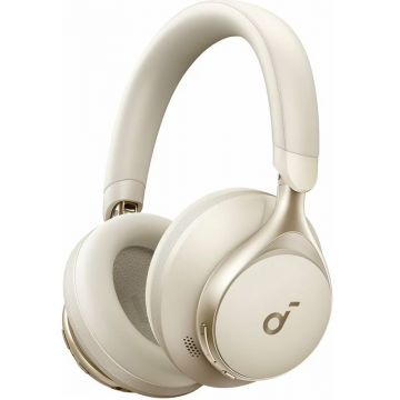 Casti Anker On-Ear, Soundcore Space One, ANC, LDAC Hi-Res, Bluetooth 5.3, White