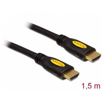 Cablu HDMI 4K cu Ethernet v1.4 T-T 1.5m, Delock 83738