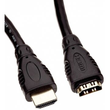 Cablu prelungitor HDMI 4K30Hz T-M 5m Negru, kphdmf5