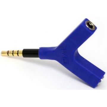Adaptor Audio Tylt Y-SPLIT, 2x Jack 3.5mm (Albastru)
