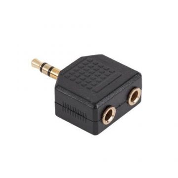 Adaptor Jack 3.5mm tata - 2 x Jack 3.5mm mama Adaptor Jack 3.5mm tata - 2 x Jack 3.5mm mama