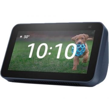 Boxa inteligenta Amazon Echo Show 5 (2nd Gen), Touch Screen 5.5inch, Camera 2 MP, Wi-Fi, Bluetooth (Albastru)