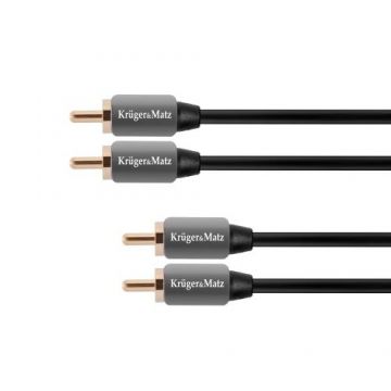 Cablu 2 x RCA - 2 x RCA 1.8 m Krüger&Matz