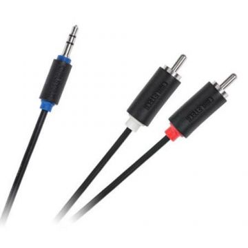 Cablu audio Cabletech KPO3952-10, Jack 3.5 mm - 2 x RCA tata, 10 m