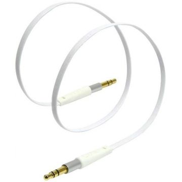 Cablu Audio Tylt AUX, Jack 3.5mm - Jack 3.5mm, 1m (Alb)