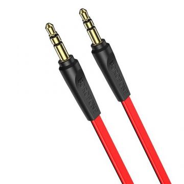 Cablu Borofone BL6 Jack 3.5mm la Jack 3.5mm, 2m, Rosu