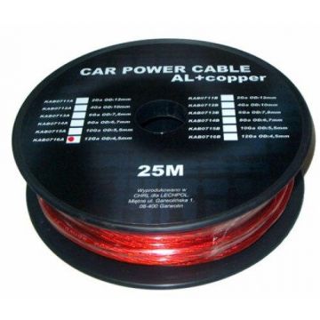 Cablu putere CU-AL 10GA (5.5mm/5.22mm2) 25m