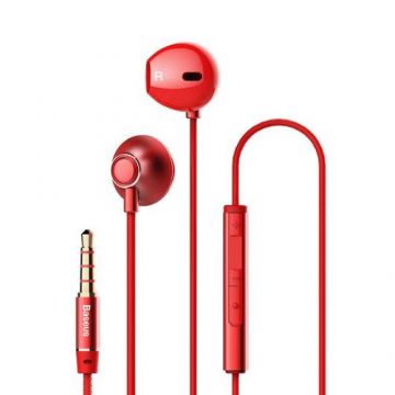 Casti Baseus Encok H06, Jack 3.5mm (Rosu)