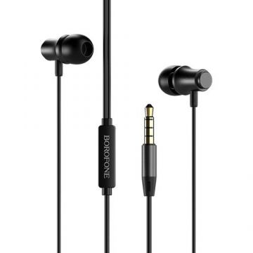 Casti Borofone BM29 Gratified cu microfon, Negru