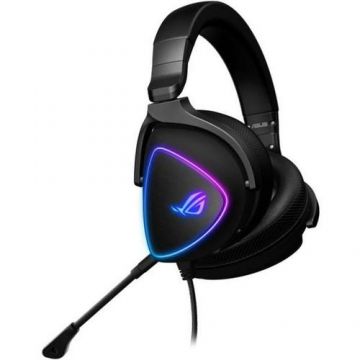 Casti Gaming ASUS ROG Delta S RGB, USB, Noise Cancelling, sunet 7.1 (Negru)