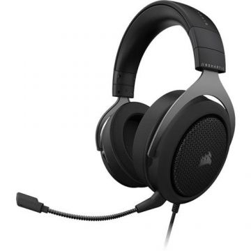 Casti Gaming Corsair HS60 HAPTIC, USB, Microfon (Negru)