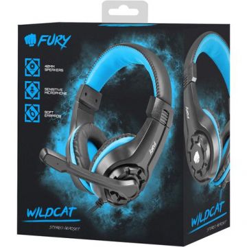 Casti Gaming Fury Wildcat (Negru)