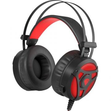 Casti Gaming Genesis Neon 360, iluminare LED rosu, Jack 3.5 mm, Microfon (Negru) Casti Gaming Genesis Neon 360, iluminare LED rosu, Jack 3.5 mm, Microfon (Negru)