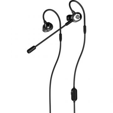 Casti Gaming SteelSeries Tusq, In-Ear, Jack 3.5 mm, Microfon (Negru)