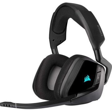 Casti Gaming Wireless Corsair VOID RGB ELITE, 7.1 Surround, USB (Negru)