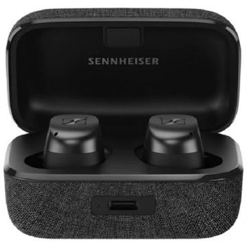 Casti In-Ear Sennheiser Momentum True Wireless 3, Bluetooth 5.2, Negru