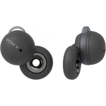 Casti In-Ear Sony Link Buds WF-L900H, True Wireless, Bluetooth, Microfon, Fast Pair, IPX4, Autonomie de pana la 17.5 ore, Gri