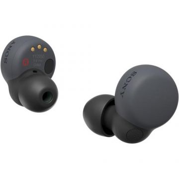 Casti In-Ear Sony LinkBuds S WF-L900NB, True Wireless, Noise Cancelling, Bluetooth, Microfon, Fast Pair, IPX4, Autonomie de pana la 20 ore, Negru