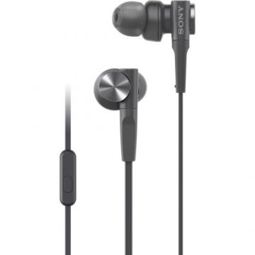 Casti In-Ear Sony MDRXB55APB, Extra Bass, Microfon, Cu fir, Negru