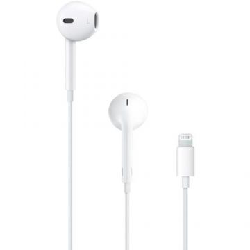 Casti Stereo Apple EarPods MMTN2ZM/A, conector Lightning, blister (Alb)