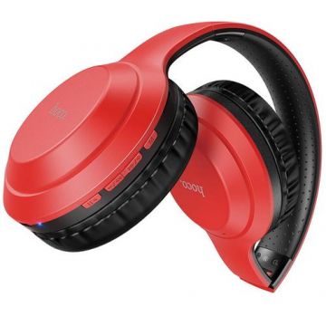 Casti Stereo HOCO W30 Fun, SinglePoint, Bluetooth, On-Ear (Rosu)
