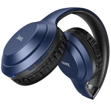 Casti Stereo HOCO W30 Fun, SinglePoint, On-Ear, Bluetooth (Albastru)