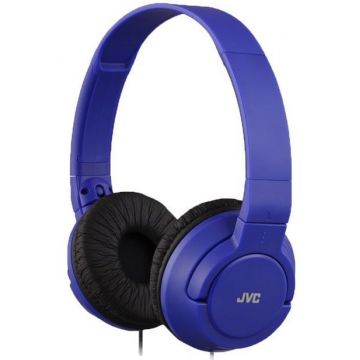 Casti Stereo JVC HA-S180, Jack 3.5mm (Albastru)