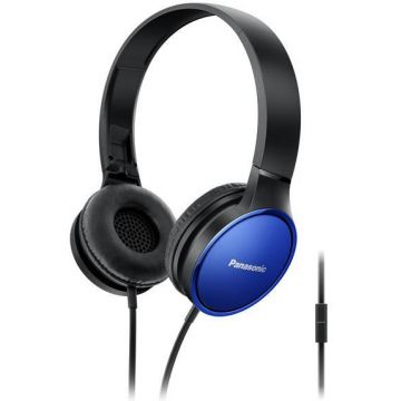 Casti Stereo Panasonic RP-HF300ME-A, Microfon (Negru/Albastru) Casti Stereo Panasonic RP-HF300ME-A, Microfon (Negru/Albastru)
