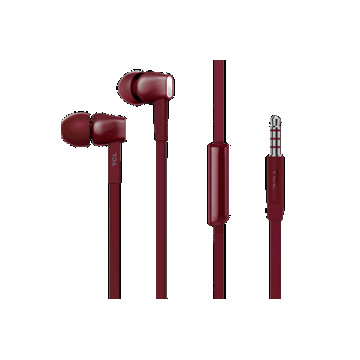 Casti Stereo TCL MTRO100RD, In-Ear, Jack 3.5mm, Microfon (Rosu)