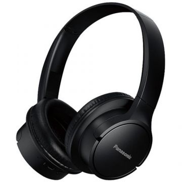 Casti Stereo Wireless PANASONIC RB-HF520BE-K, Extra Bass, Around-Ear, Bluetooth 5.0 (Negru)