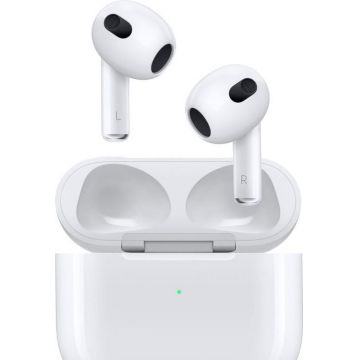 Casti True Wireless Apple Airpods 3, In-ear, Waterproof, Wireless Charging (Alb)