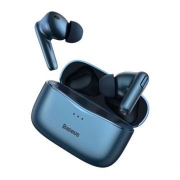 Casti True Wireless Baseus TWS Simu S1 NGS1-02, Bluetooth 5.0, Microfon, Active Noise Canceling (Albastru)
