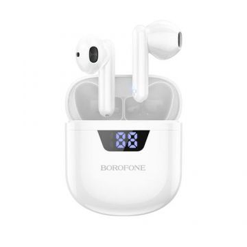Casti True Wireless Borofone TWS BW05 Pure Tone, Bluetooth, SinglePoint (Alb)