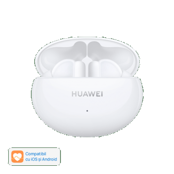 Casti True Wireless Huawei Freebuds 4i Otter-CT030, Bluetooth 5.2, Microfon dual (Alb)