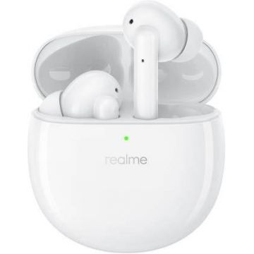 Casti True Wireless Realme Buds Air Pro, Waterproof IPX4, Active Noise Cancellation, Bluetooth 5.0 (Alb)