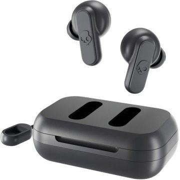 Casti True Wireless Skullcandy Dime S2DMW-P744, Waterproof IP55, Bluetooth 5.0, Microfon (Gri)