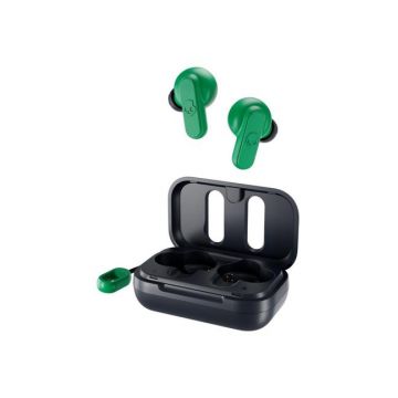 Casti True Wireless Skullcandy Dime S2DMW-P750, Waterproof IP55, Bluetooth 5.0, Microfon (Verde)