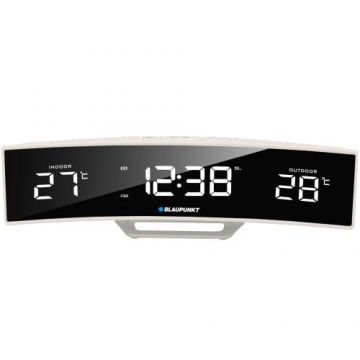 Ceas cu radio Blaupunkt CR12WH, Termometru, Alb